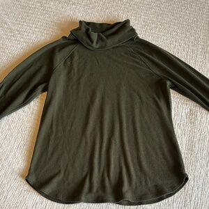 Olive Green Turtleneck Sweater